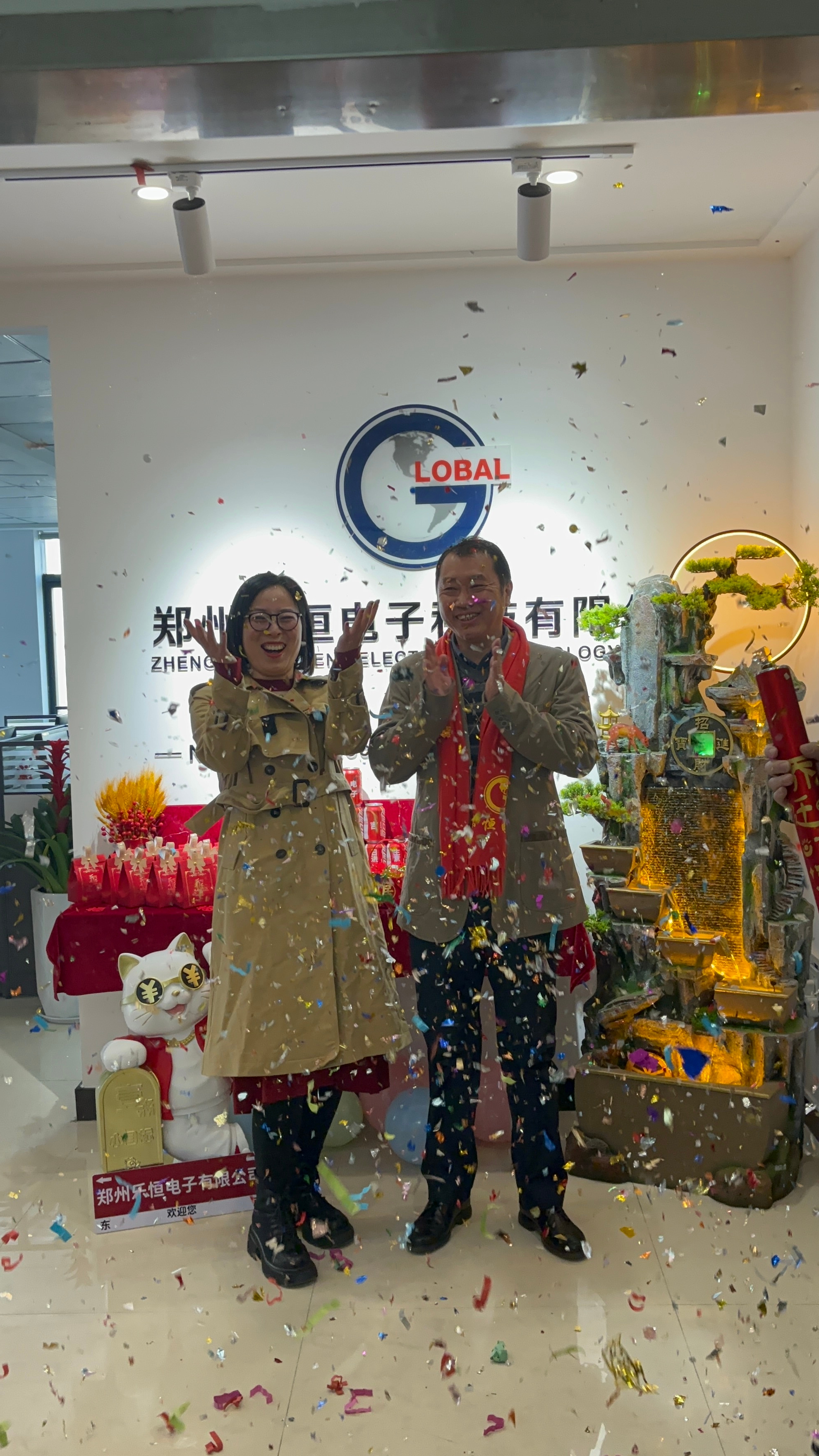 Gruppenfoto von Xie und Xu