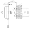 5G-Panel-Antenne mit logarithmisch-periodischer Verstärkung von 8 dBi 7038V-8