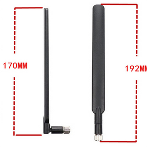170 mm und 192 mm langer SMA-Stecker, LTE-Gummiantenne 