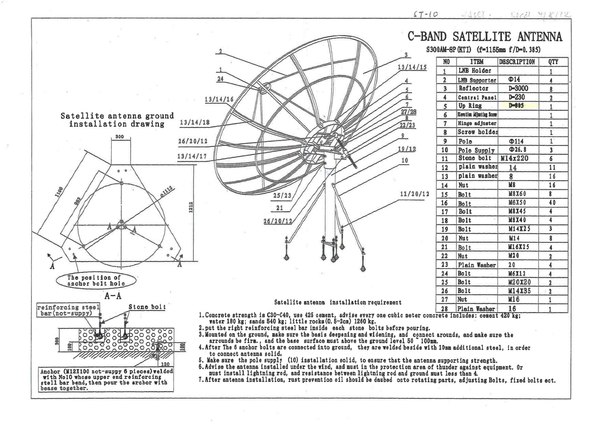3 m Installationsdiagramm