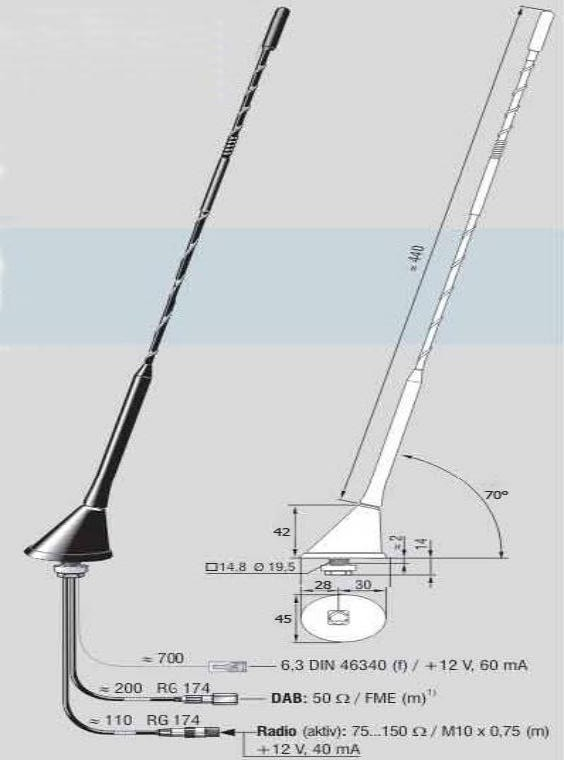 DAB+Radio-Kombiantenne 702