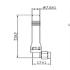 Kleinere 3G-Gummiantenne GL-DY419