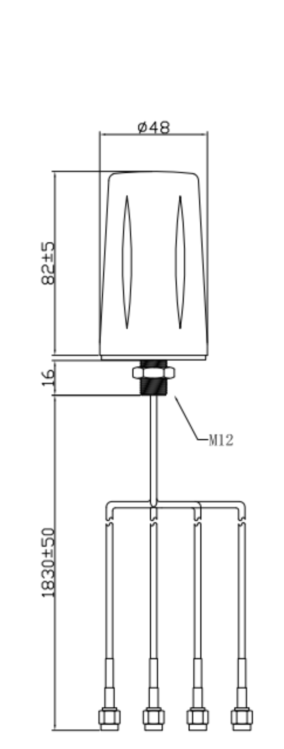 Ma&szlig;zeichnung GL009C-4