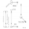 Schwarze 3G-Magnetantenne 016 3 m und SMA-Stecker