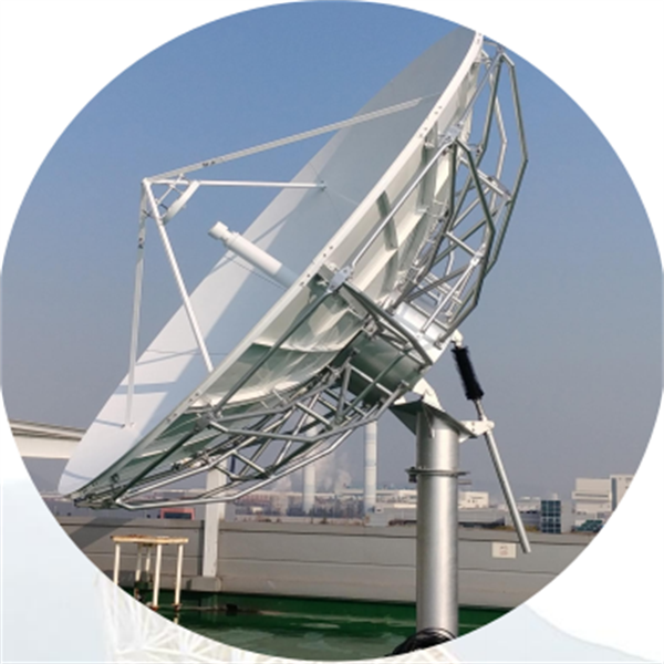 Schematische Darstellung des Parabolantennenbetriebs